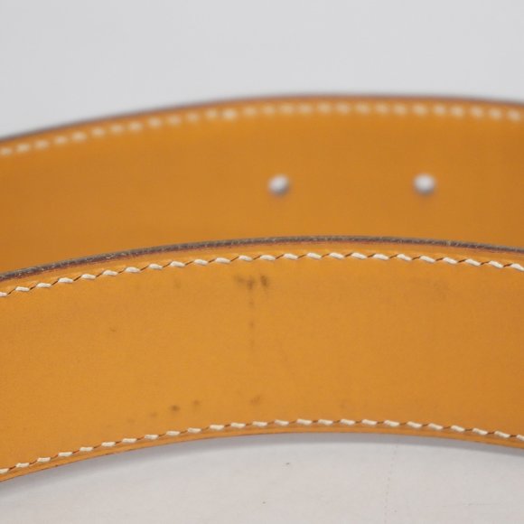 HERMESAuth  Constance Belt Constance E Stamped Natural Women's Leather Belt - Picture 4 of 5